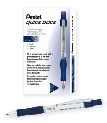 Pentel Quick-Dock Mechanical Pencil, 0.5mm, Blue B
