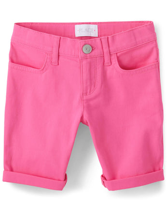 The Children's Place Girls' Denim Skimmer Shorts,