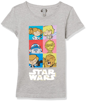 STAR WARS Girls' Big Classic Character Graphic T-S