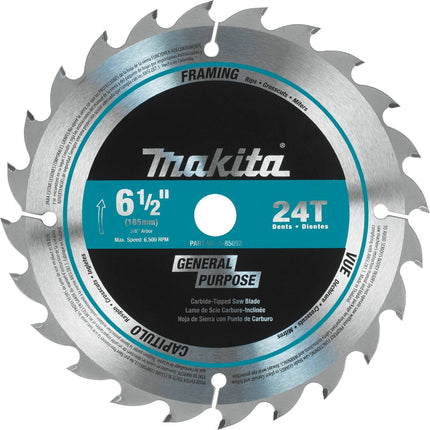 Makita A-85092 6-1/2" 24T Carbide-Tipped Circular