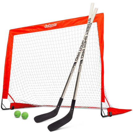 GoSports Hockey Street Set - Includes Pop-Up Goal