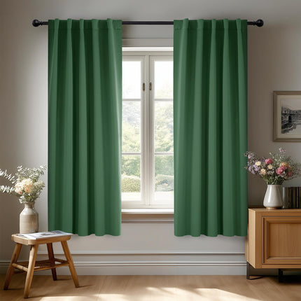 Deconovo Short Blackout Curtains for Small Windows