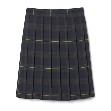 French Toast Girls' Big Plaid Pleated Skirt, Green