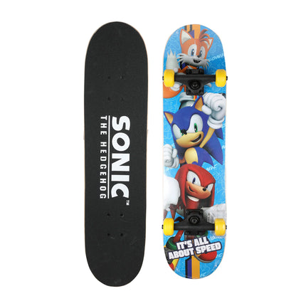Sonic The Hedgehog 31 inch Skateboard, 9-ply Maple