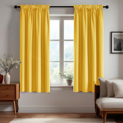 Deconovo Room Darkening Blackout Curtains Solid Co