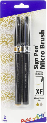 PENTEL ARTS Sign Pen SILVR, Gold & Silver, One Siz