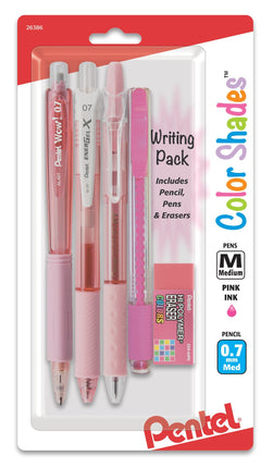 Pentel Color Shades Writing Pack - Pastel Pink (BL