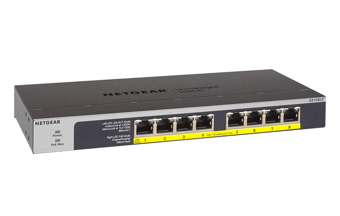 NETGEAR 8-Port Gigabit Ethernet Unmanaged PoE Swit