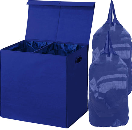 Simplehouseware Double Laundry Hamper with Lid and