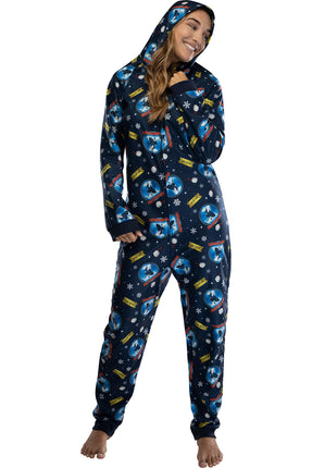 INTIMO Polar Express Adult Believe Hooded One-Piec