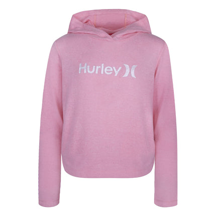 Hurley Girls' One and Only Pullover Hoodie, Pink F