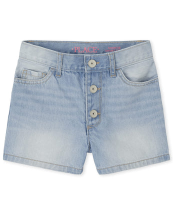 The Children's Place Girls High Waist Button Front