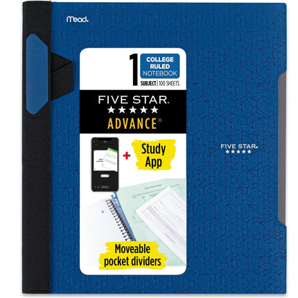 Five Star Advance Spiral Notebook, 1-Subject, Coll