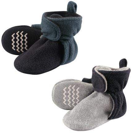 Hudson Baby Unisex-Child Cozy Fleece Booties Slipp
