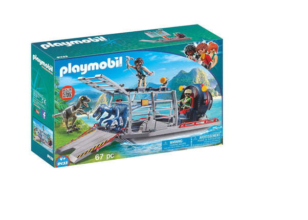 PlayMOBIL Dinos 9433 Enemy Airboat with Raptors, f