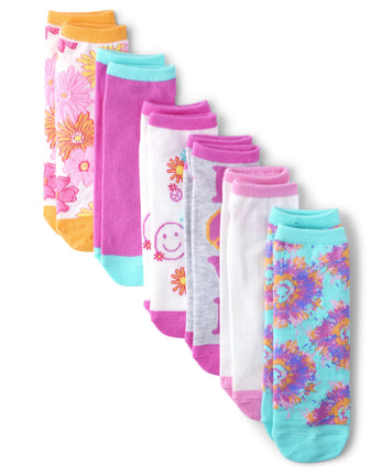 The Children's Place Girls' Ankle Socks, Love 6-pa