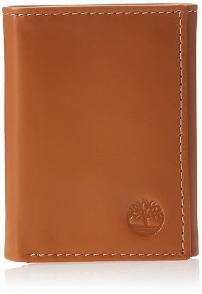 Timberland Men's Leather Trifold Wallet with Id Wi