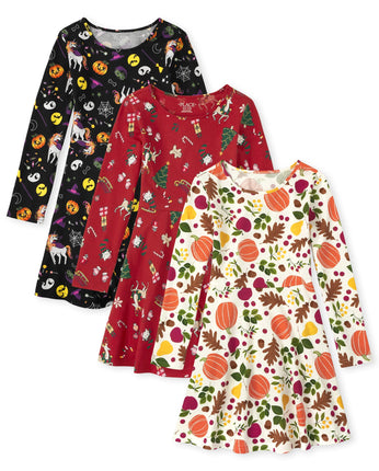 The Children's Place girls Fashion Skater Dress 3