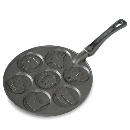 Nordic Ware Zoo Friends Pancake Pan, Cast-Aluminiu