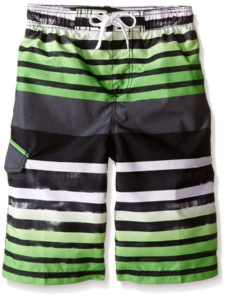 Kanu Surf Big Boys Reflection Stripe Swim Trunks B