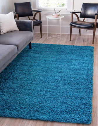Unique Loom Solo Solid Shag Collection Modern Plus