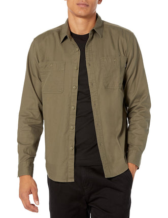 DOCKERS Mens Regular Fit Long Sleeve Two Pocket Wo