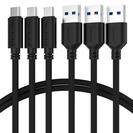 SABRENT 3 USB C fast charging cable, high speed US