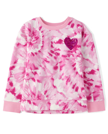 The Children's Place Girls' Active Pullover, Heart