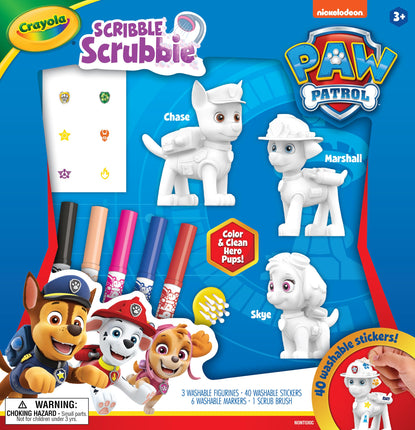 Crayola Scribble Scrubbie PAW Patrol Figurine Play