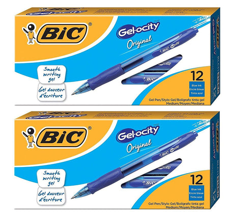 BIC Gel-ocity Retractable Gel Pen, Medium Point (0