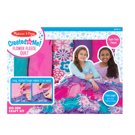 Melissa & Doug Created by Me! Flower Fleece Quilt