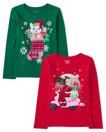The Children's Place Girls' All Holidays Long Slee