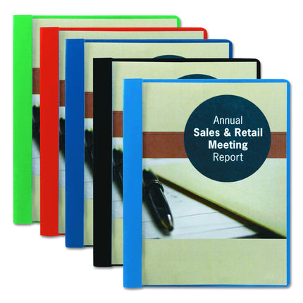 Smead Clear Front Report Cover, Three Double Tang