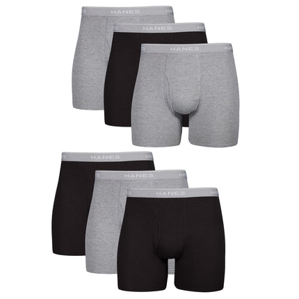 Hanes Men's Tagless Boxer Briefs, 6 Pack, 6-Pack B