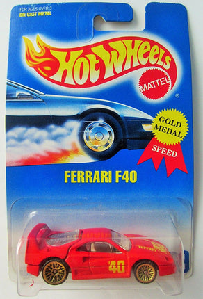FERRARI F40 Hot Wheels 1991 Red Ferrari F40 1:64 S