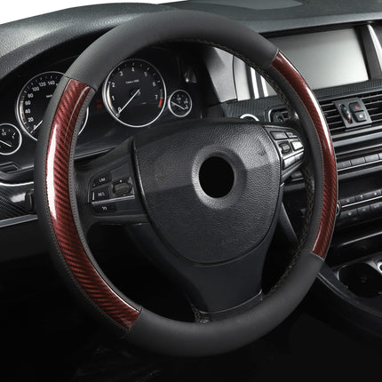 Microfiber Leather 15" Universal Fit Car Steering