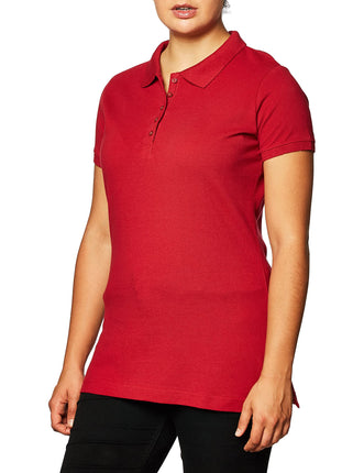 Dickies Women's Pique Polo, Cherry Red, S