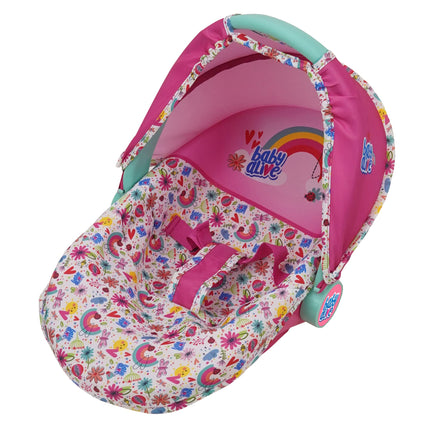 Baby Alive: Deluxe Doll Car Seat - Pink & Rainbow
