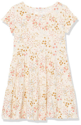 The Children's Place Girls' Floral Tiered Dress, W