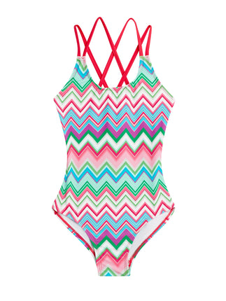 Kanu Surf Girls' Reese UPF 50 Beach Sport Criss-Cr