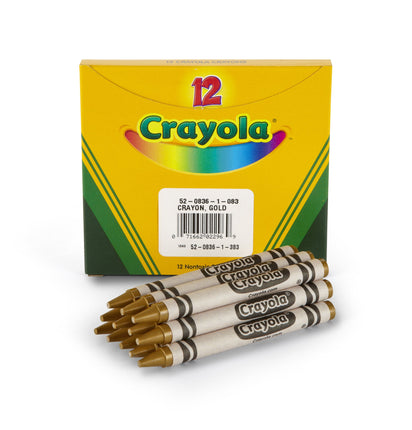 Crayola Crayons, Gold, Single Color Crayon Refill,