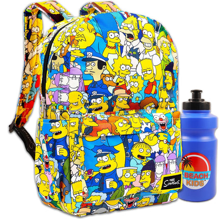 The Simpsons Backpack Set - Bundle of 17” School B
