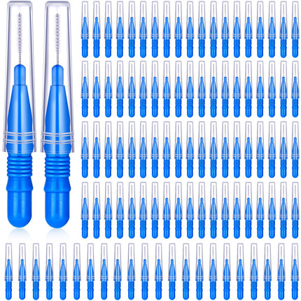 BBTO 100 Pcs Braces Dental Brush Flosser for Clean