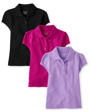 The Children's Place Girls' Multipack Short Sleeve