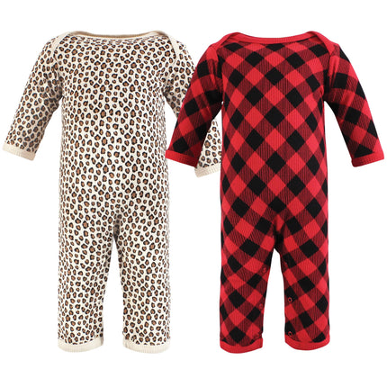 Hudson Baby Unisex Baby Thermal Coveralls 2pk, Buf