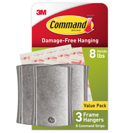 Command PH048-3NA Universal Frame Hanger, Holds 8