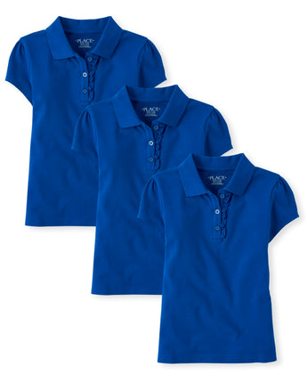 The Children's Place Girls' Short Sleeve Ruffle Pi