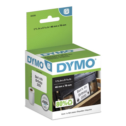DYMO Authentic LW Video Top Labels, DYMO Labels fo