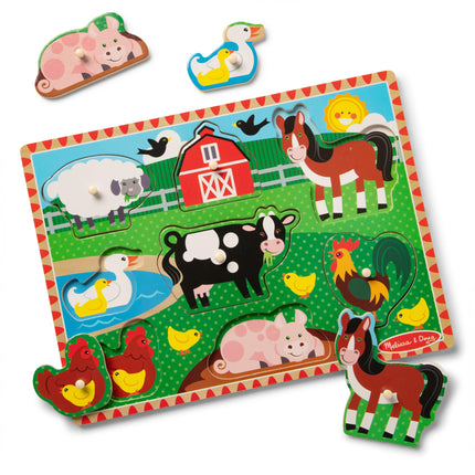 Melissa & Doug Farm Peg Puzzle