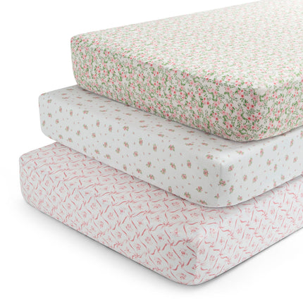 Delta Children Fitted Crib Sheets for Girls and Bo